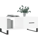 VidaXL Salontafel 90x50x40 cm bewerkt hout wit