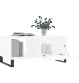 VidaXL Salontafel 90x50x40 cm bewerkt hout wit