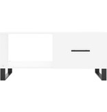 VidaXL Salontafel 90x50x40 cm bewerkt hout wit