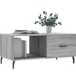 VidaXL Salontafel 90x50x40 cm bewerkt hout grijs sonoma eikenkleurig