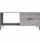 VidaXL Salontafel 90x50x40 cm bewerkt hout grijs sonoma eikenkleurig