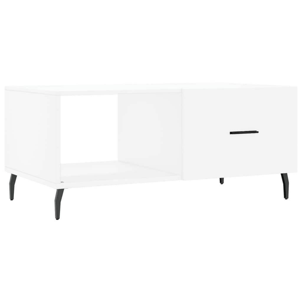 VidaXL Salontafel 90x50x40 cm bewerkt hout wit