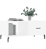 VidaXL Salontafel 90x50x40 cm bewerkt hout wit
