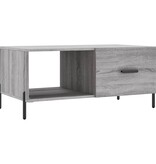VidaXL Salontafel 90x50x40 cm bewerkt hout grijs sonoma eikenkleurig