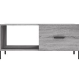 VidaXL Salontafel 90x50x40 cm bewerkt hout grijs sonoma eikenkleurig