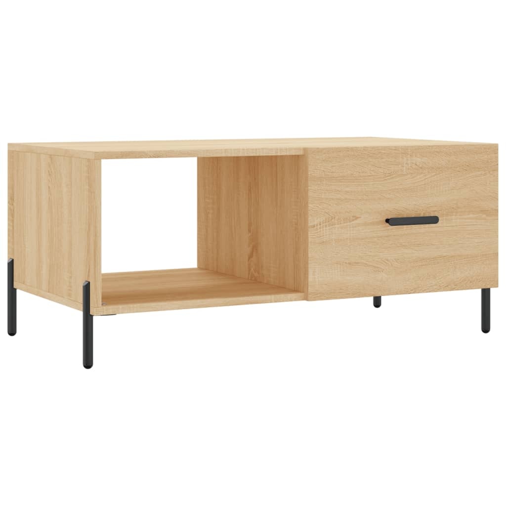 VidaXL Salontafel 90x50x40 cm bewerkt hout sonoma eikenkleurig