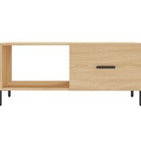 VidaXL Salontafel 90x50x40 cm bewerkt hout sonoma eikenkleurig