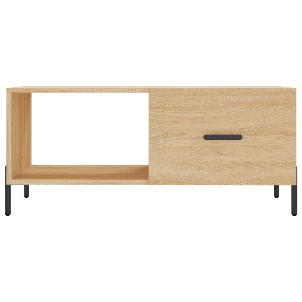 VidaXL Salontafel 90x50x40 cm bewerkt hout sonoma eikenkleurig