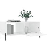 VidaXL Salontafel 90x50x40 cm bewerkt hout hoogglans wit