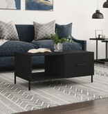 VidaXL Salontafel 90x50x40 cm bewerkt hout zwart