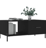 VidaXL Salontafel 90x50x40 cm bewerkt hout zwart