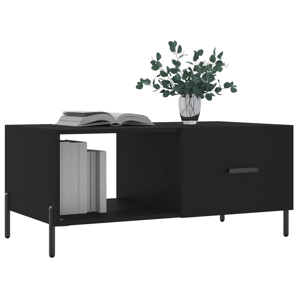 VidaXL Salontafel 90x50x40 cm bewerkt hout zwart