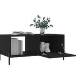 VidaXL Salontafel 90x50x40 cm bewerkt hout zwart