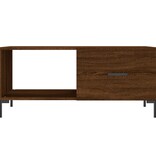 VidaXL Salontafel 90x50x40 cm bewerkt hout bruineikenkleurig