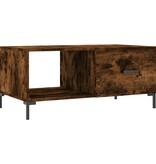 VidaXL Salontafel 90x50x40 cm bewerkt hout gerookt eikenkleurig