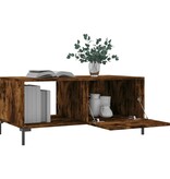 VidaXL Salontafel 90x50x40 cm bewerkt hout gerookt eikenkleurig