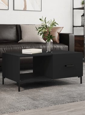 VidaXL Salontafel 90x50x40 cm bewerkt hout zwart