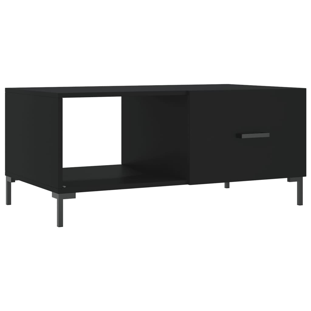 VidaXL Salontafel 90x50x40 cm bewerkt hout zwart