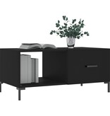 VidaXL Salontafel 90x50x40 cm bewerkt hout zwart