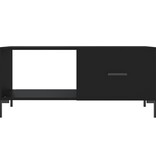 VidaXL Salontafel 90x50x40 cm bewerkt hout zwart