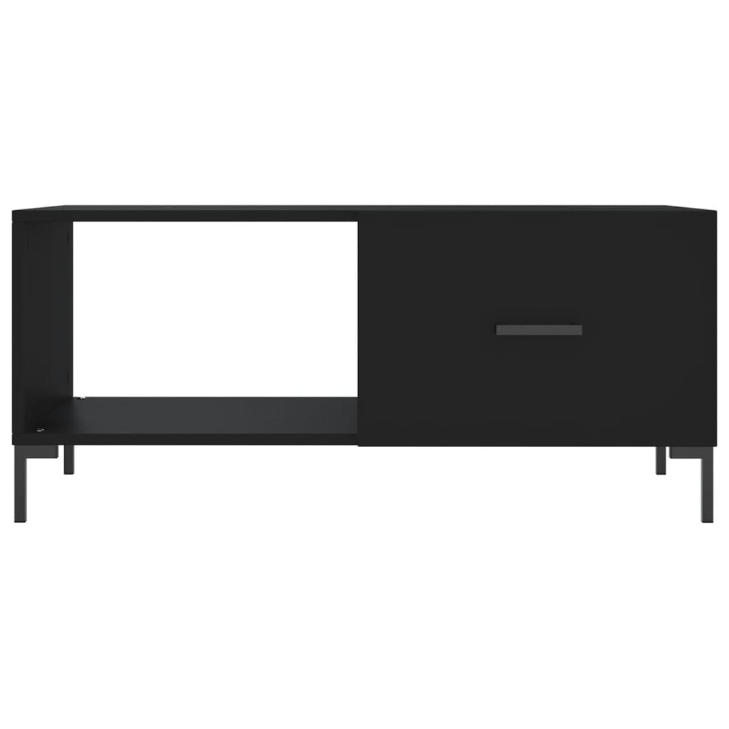 VidaXL Salontafel 90x50x40 cm bewerkt hout zwart