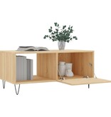 VidaXL Salontafel 90x50x40 cm bewerkt hout sonoma eikenkleurig