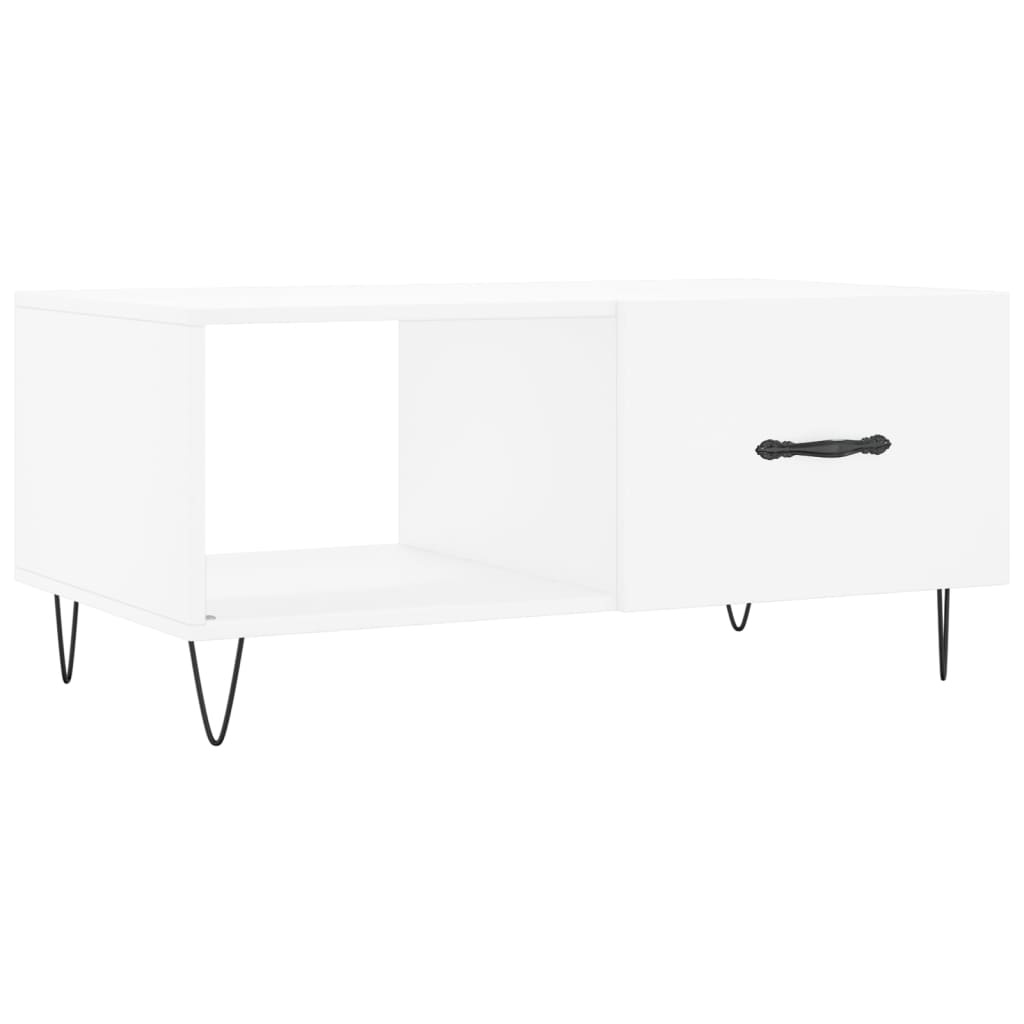 VidaXL Salontafel 90x50x40 cm bewerkt hout wit