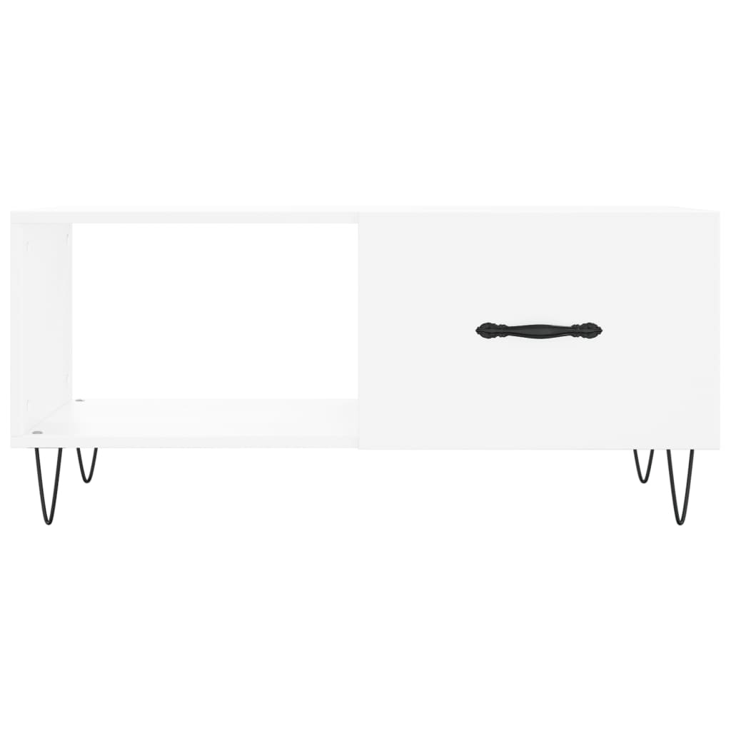 VidaXL Salontafel 90x50x40 cm bewerkt hout wit