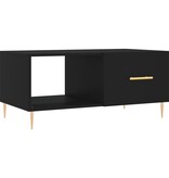 VidaXL Salontafel 90x50x40 cm bewerkt hout zwart