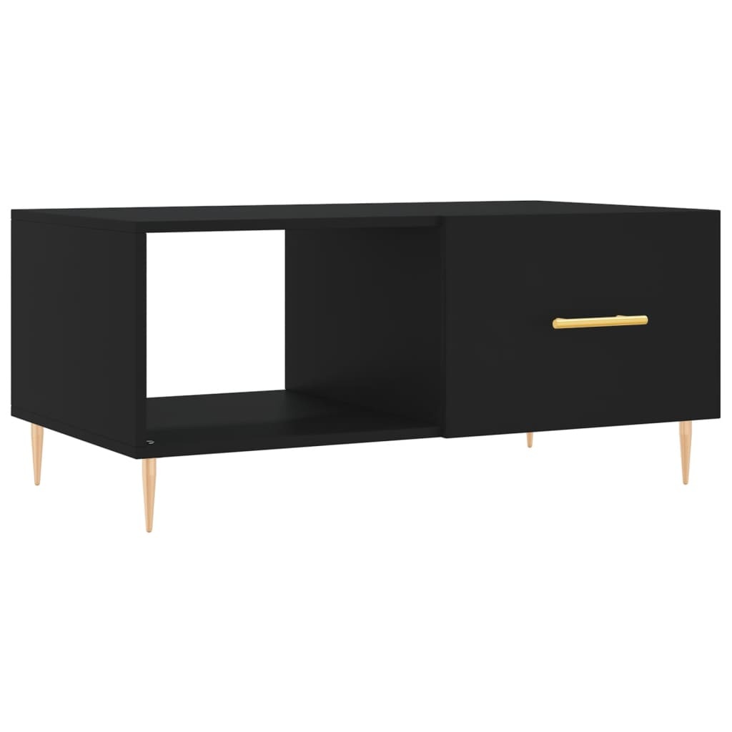 VidaXL Salontafel 90x50x40 cm bewerkt hout zwart