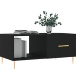 VidaXL Salontafel 90x50x40 cm bewerkt hout zwart