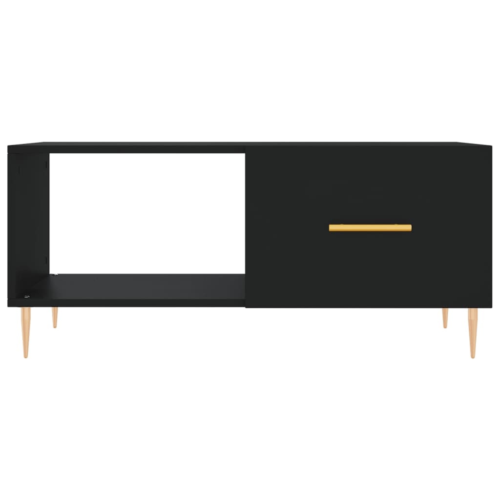 VidaXL Salontafel 90x50x40 cm bewerkt hout zwart