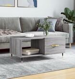 VidaXL Salontafel 90x50x40 cm bewerkt hout grijs sonoma eikenkleurig