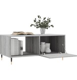 VidaXL Salontafel 90x50x40 cm bewerkt hout grijs sonoma eikenkleurig