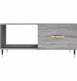 VidaXL Salontafel 90x50x40 cm bewerkt hout grijs sonoma eikenkleurig