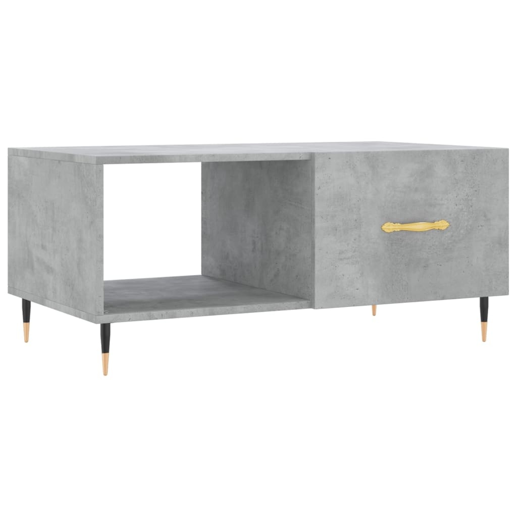 VidaXL Salontafel 90x50x40 cm bewerkt hout betongrijs