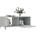 VidaXL Salontafel 90x50x40 cm bewerkt hout betongrijs