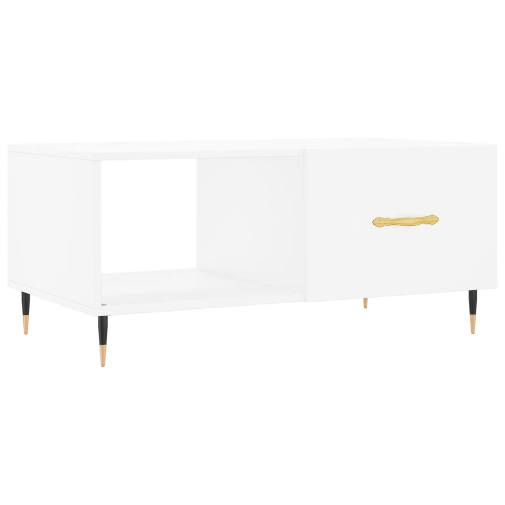 VidaXL Salontafel 90x50x40 cm bewerkt hout wit