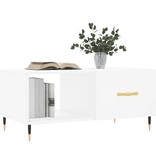 VidaXL Salontafel 90x50x40 cm bewerkt hout wit