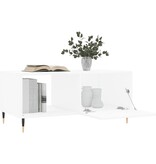 VidaXL Salontafel 90x50x40 cm bewerkt hout wit