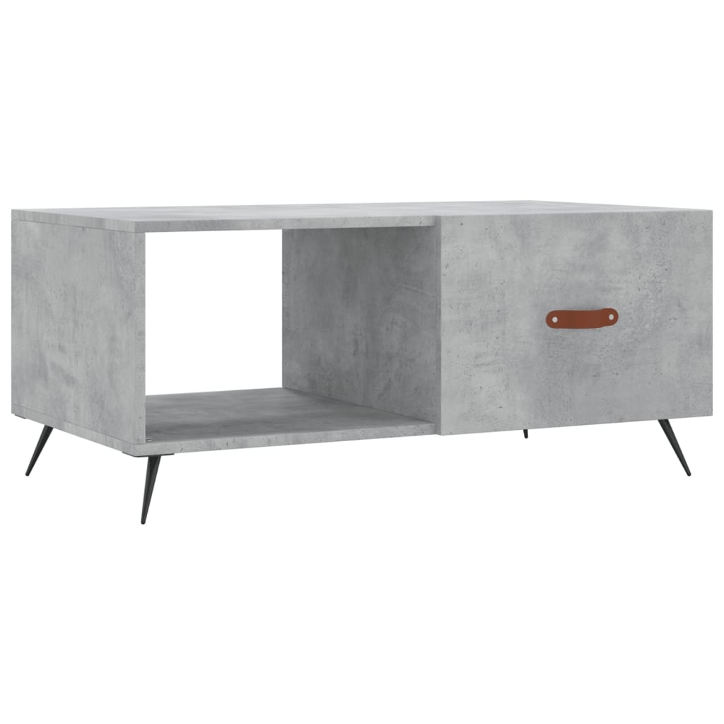 VidaXL Salontafel 90x50x40 cm bewerkt hout betongrijs