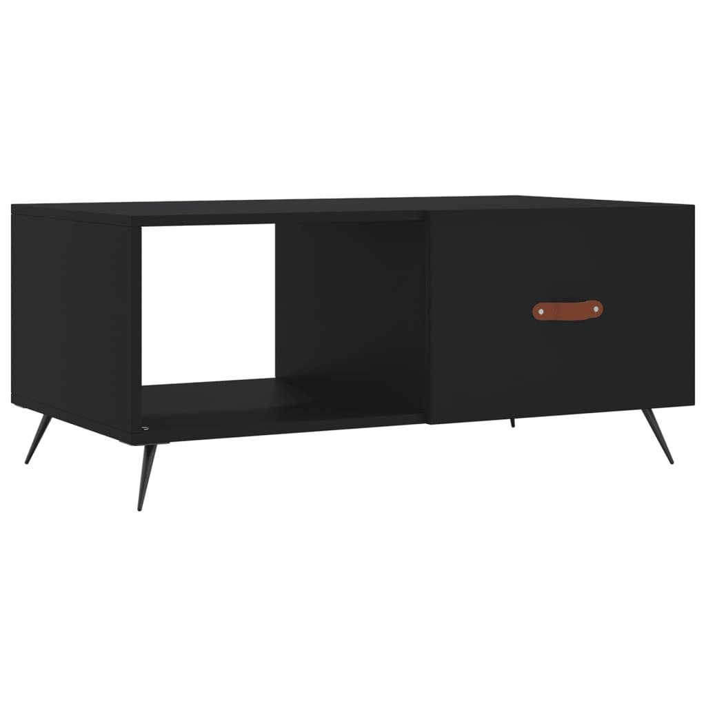 VidaXL Salontafel 90x50x40 cm bewerkt hout zwart