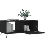 VidaXL Salontafel 90x50x40 cm bewerkt hout zwart