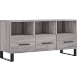 vidaXL Tv-meubel 102x36x50 cm bewerkt hout grijs sonoma eikenkleurig