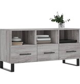 vidaXL Tv-meubel 102x36x50 cm bewerkt hout grijs sonoma eikenkleurig