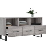VidaXL Tv-meubel 102x36x50 cm bewerkt hout grijs sonoma eikenkleurig