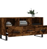 vidaXL Tv-meubel 102x36x50 cm bewerkt hout gerookt eikenkleurig