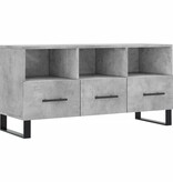 vidaXL Tv-meubel 102x36x50 cm bewerkt hout betongrijs