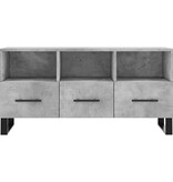VidaXL Tv-meubel 102x36x50 cm bewerkt hout betongrijs