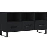 vidaXL Tv-meubel 102x36x50 cm bewerkt hout zwart